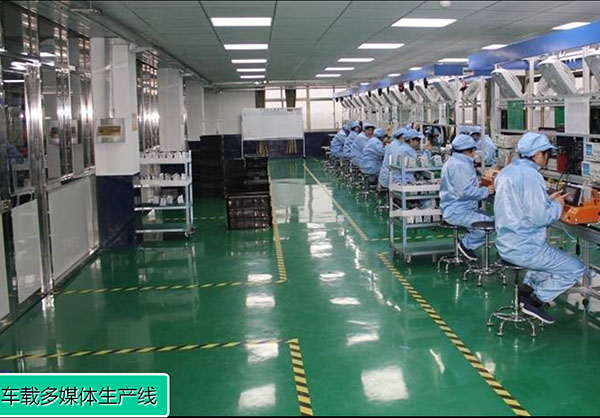 Vehicle-mounted multimedia production line